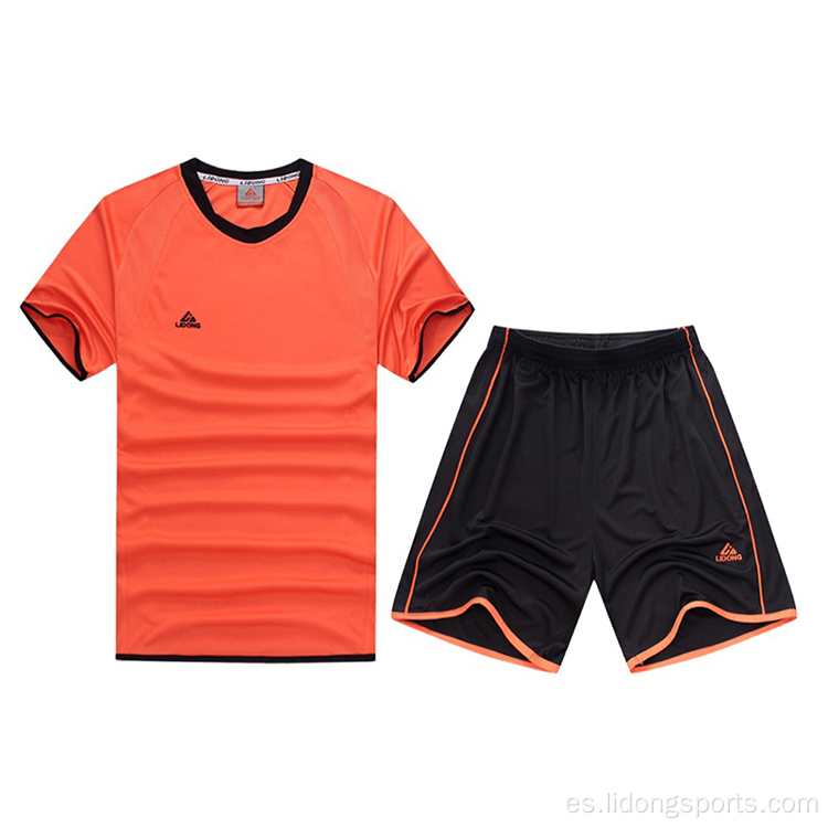 Entrenamiento de fútbol fabricante de camisetas de fútbol set de ropa deportiva