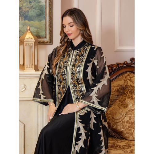 لباس شب مشبک دوزی شده عبایا