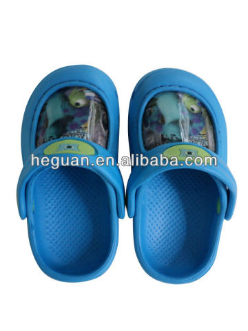 wholesale little children eva injection clogs blue color