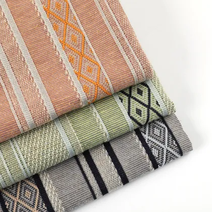 T SP Yarn Dye Jacquard Rib Knit Fabric