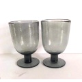 popular grey color bubble glass wine cups