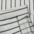 No Pilling Striped Pattern Linen Viscose Mixed Cloth