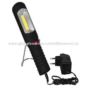 COB portable rechargeable LED flashlight