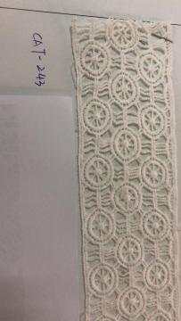 Three Circles Trims Polyester Embroider Fabric