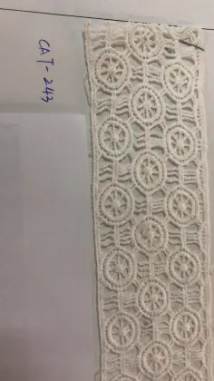 Three Circles Trims Polyester Embroider Fabric