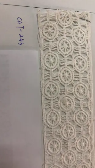 Three Circles Trims Polyester Embroider Fabric