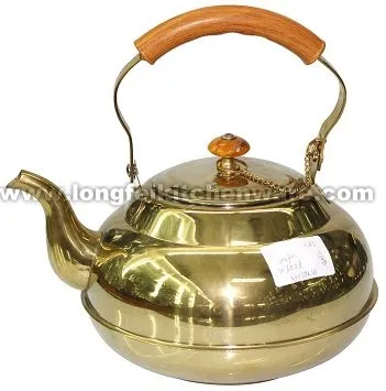 Stainless steel  water kettle with gold colour