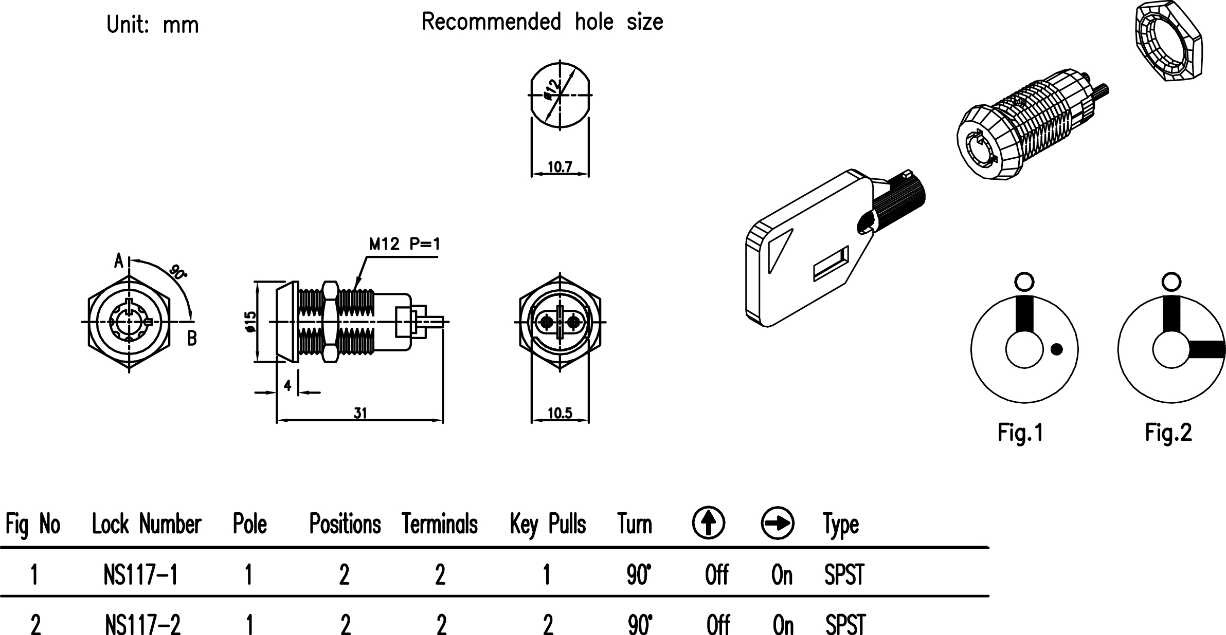 keylock switch