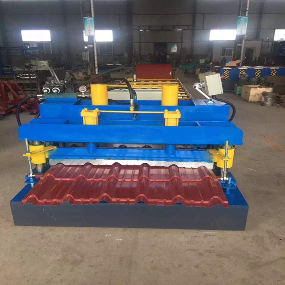 Step roof glazed tile machine