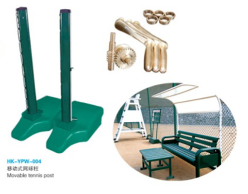 Mobile Green Aluminum Tennis Net with Post