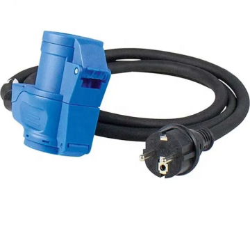 RDC -Typ 2 zu Typ 1 CEE EV -Ladeeinlass -Sockeladapter