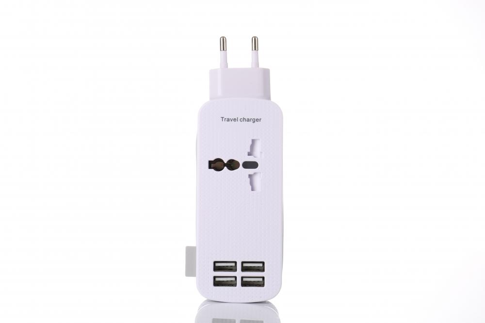 Universal 4-port USB Port Travel Charger Adapter