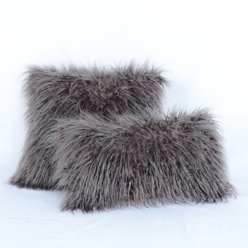 Faux Mongolian Lamb Fur Curly Wool Rectangle Throw Pillow Cushion Decorative Pillow for Living Room Bedroom Car