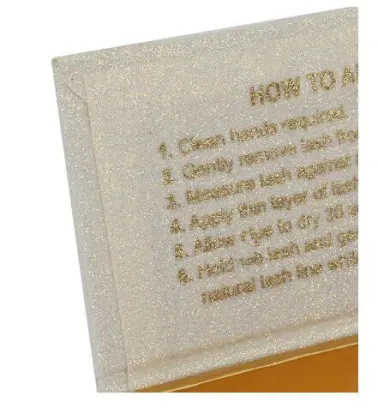 Custom Magnetic Golden Eyelashes Box