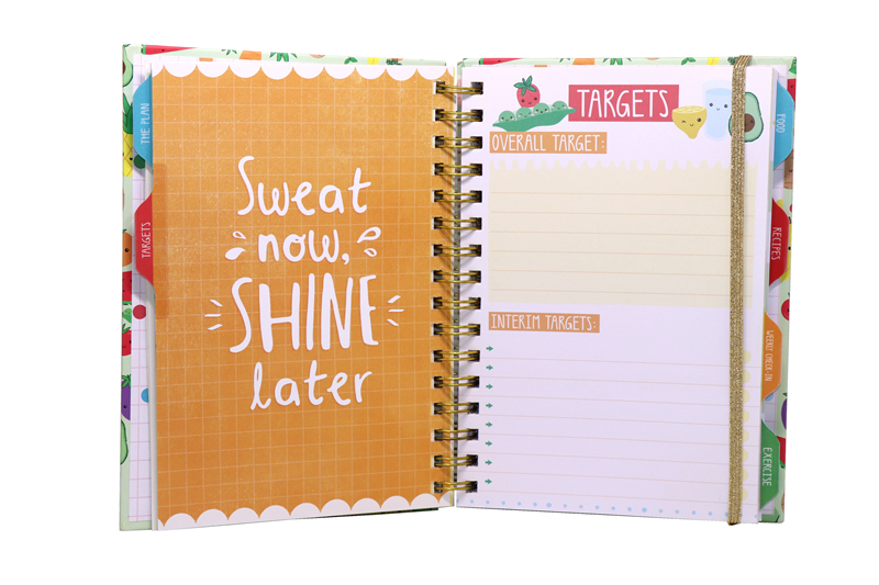 Custom 2022 2021 Daily Printing Design Schedule Spiral Planner Notebook Book Agenda Journal Logo