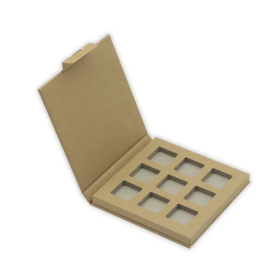 9 Color Paper Closure Kraft Eyeshadow Palette
