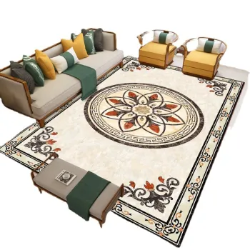 Custom Modern Floral Pattern Printed Axminster Relle Tufted Carpet Roll