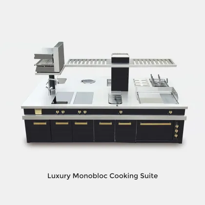 Commercial Monobloc Cooking Range for Professional Kitchen Design