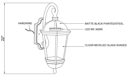 Craftmade Britannia Oiled Bronze LED Outdoor Wall Light