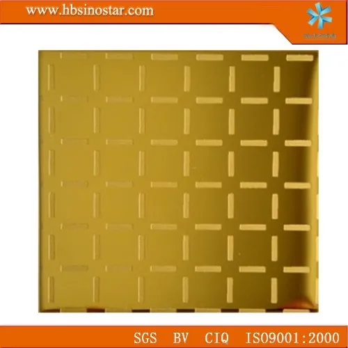 Golden pattern of stainless steel plate
