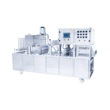 Automatic 6 Rows JAM Plastic Cup Filling and Sealing Machine