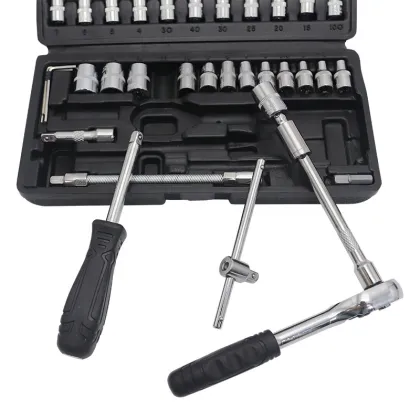 Professional Mechanic's Tool Set: Including Ratchet Torque Wrench, Wrenches, Socket Wrenches, Spanners, and More