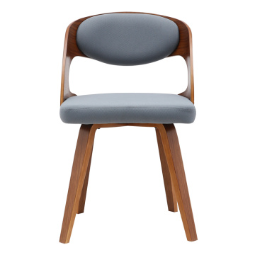 Modern PU Leather wood dining chair