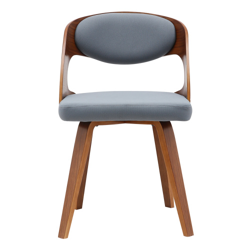 Modern PU Leather wood dining chair