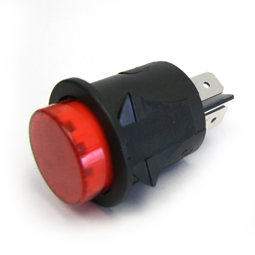 Plastic Push switch on-off illuminated with waterproof mometnary or latched 16Amp manufacture China
