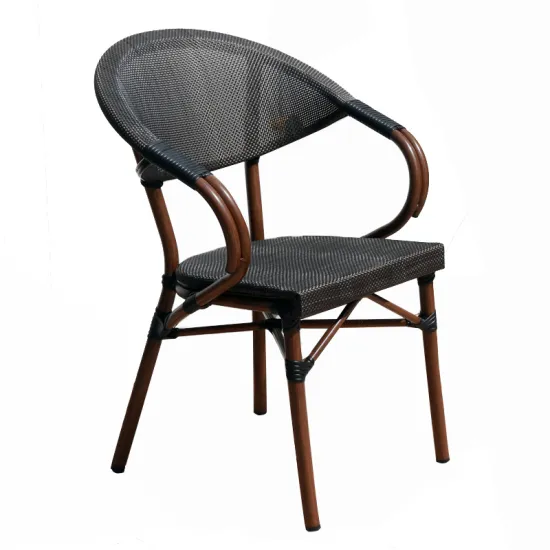 New Rust-Resistant Waterproof Aluminum French Outdoor Restaurant Tables and Chairs Set
