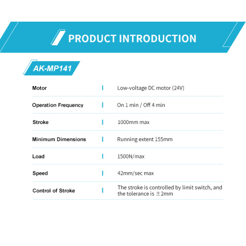 Actuador lineal de bloque deslizante horizontal