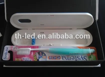 Portable ultraviolet toothbrush sterilizer