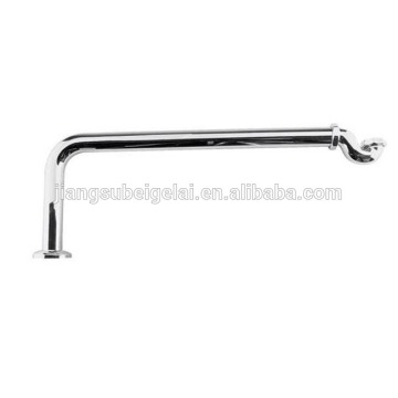 horizontal solid brass siphon and L tube for bath tub shallow seal bath trap