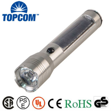 Batería de aluminio Batería recargable Torcha Solar Ligera solar