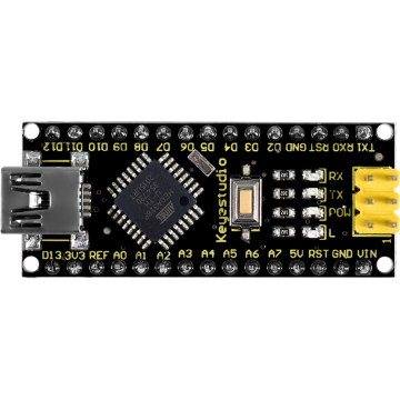 Keyestudio Nano V3.0 Development Board with ATmega328P-AU Microcontroller CH340 Chip for Arduino