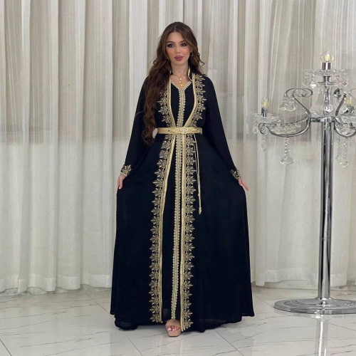 عبای دو تکه طلا دوزی لوکس