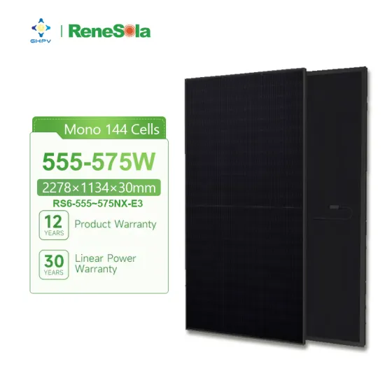 Renesola 555W to 575W All Black N-Type Mono PV Modules Solar Panels for EU and Rotterdam Stock