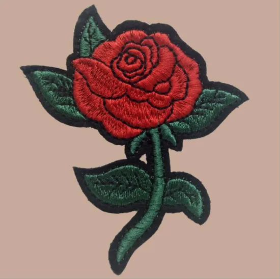 Pakistani Applique Designs Iron on Rose Appliques