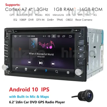 QuadCore Android 10.0 Double 2Din Car Stereo DVD CD Radio Player GPS Bluetooth Car Multimedia Player Autoradio automotivo Camera