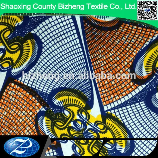 100% cotton african wax print style for garment manufacturer