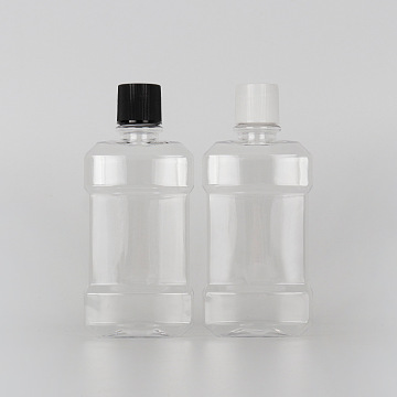Customized Clear Food Grade PET Mouthwash Bottle 250ML with Cap