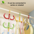 Colorful Rotating Double Hook Enhancing Space Organization