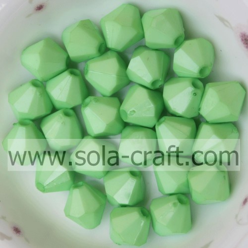 Wholesale Acrylic Solid Jewelry Bicone Beads/ Loose Plastic Beads For DIY Necklace/Bracelets/Earrings