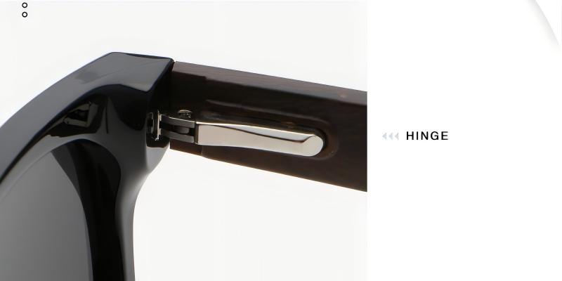 Mellume Vintage Square Polarized Driving Sunglasses- ME2145-hinge