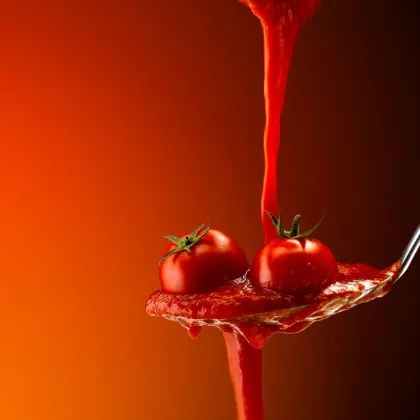 Pure chopped tomato pasta/sauce/ small plant