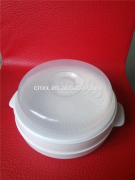 Microwave safe steam cooker round shape