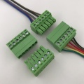 6pin contacts of wire mounting plug-in terminal block