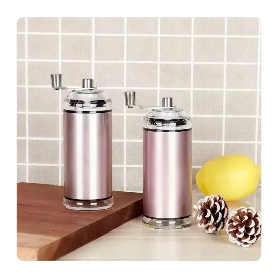 Hot Selling Portable Coffee Grinder: Dual Purpose, Hand-Cranked, Stainless Steel, Ideal for Home Businesses
