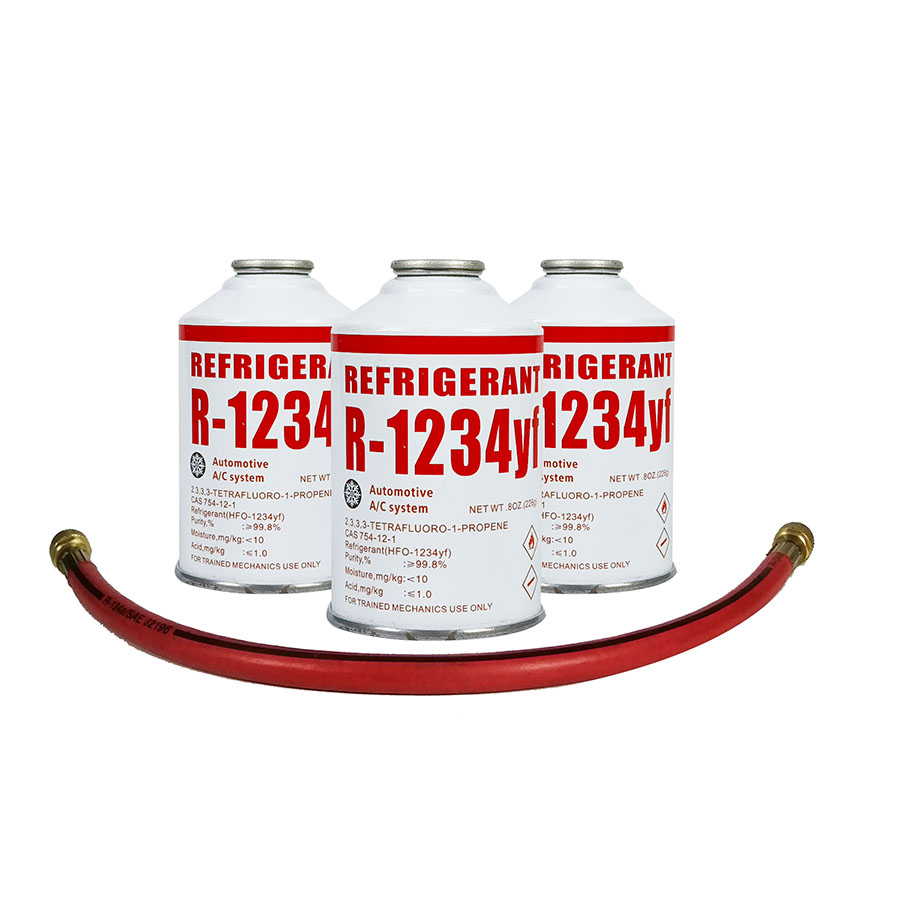 2,3,3,3-tetrafluoropropeno R1234yf Refrigerante 226G, 8 oz