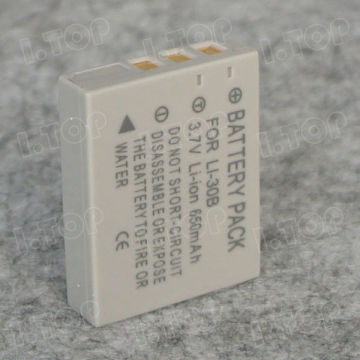 Portable battery pack for Li-30B Olympus batteries,3.7V 650mAh, Made in china